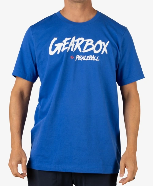 Script - Mens Cotton Tee Royal Blue - Royal Blue