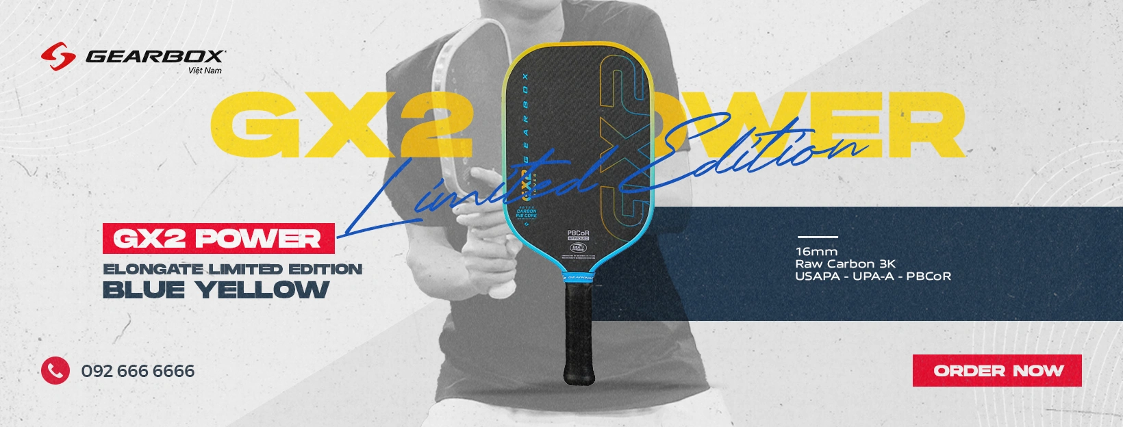 GX2 Power Elongate Limited Edition Blue Yellow